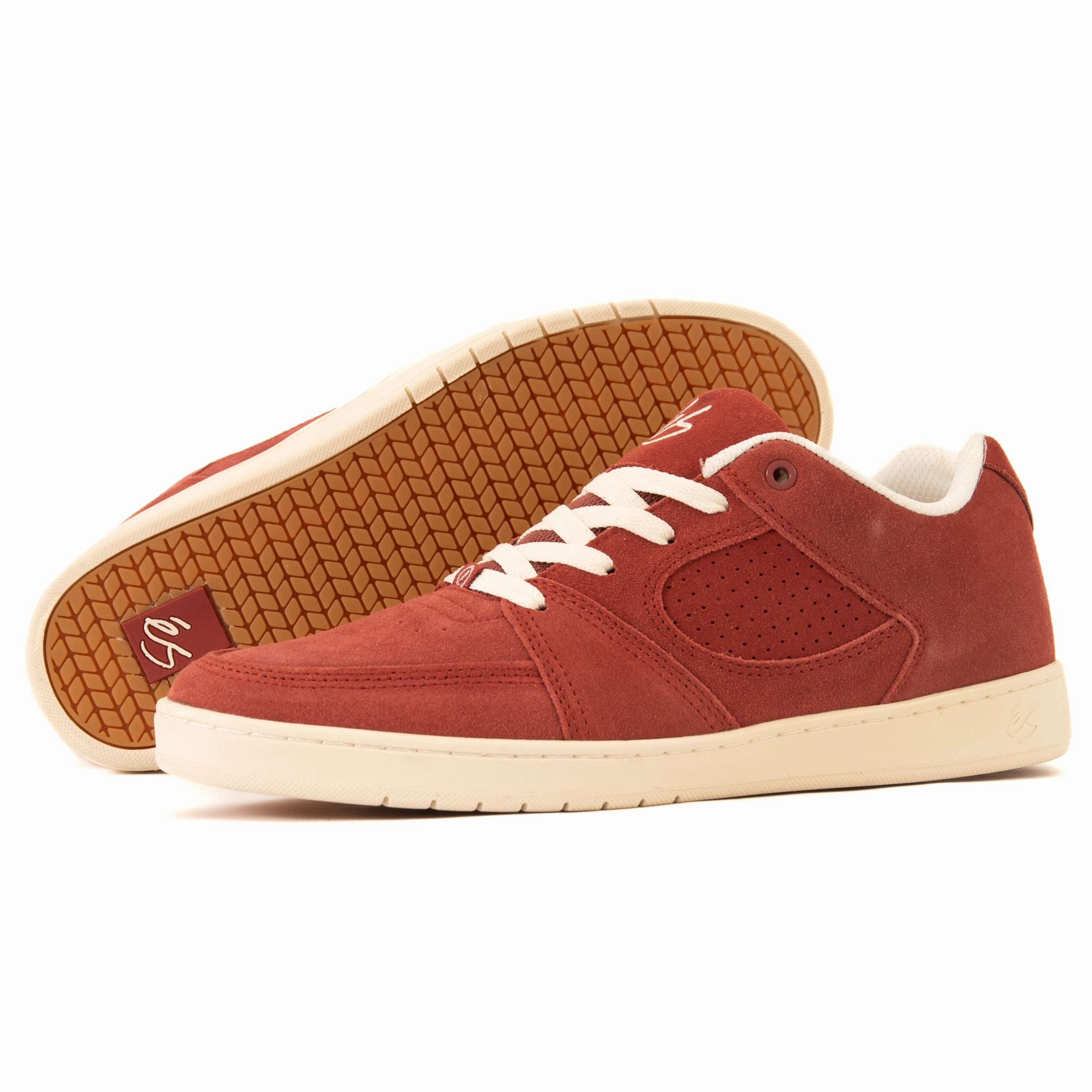 long - jump running shoes Es - Accel Slim (Burgundy/Tan)