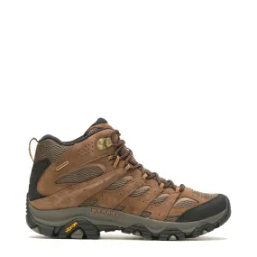 Merrell Men's Moab 3 Mid Waterproof Hiking Boots in Earth Brown Wear Anywhere