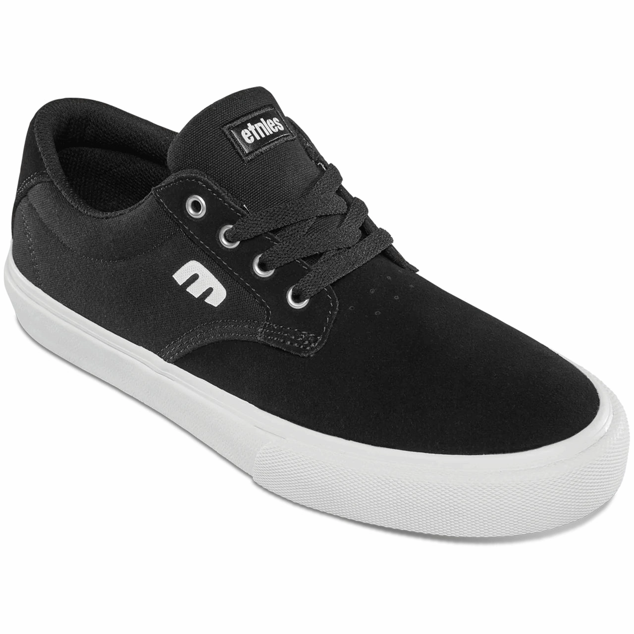 Etnies - Singleton Vulc XLT (Black/White) Rocker Sole Shape