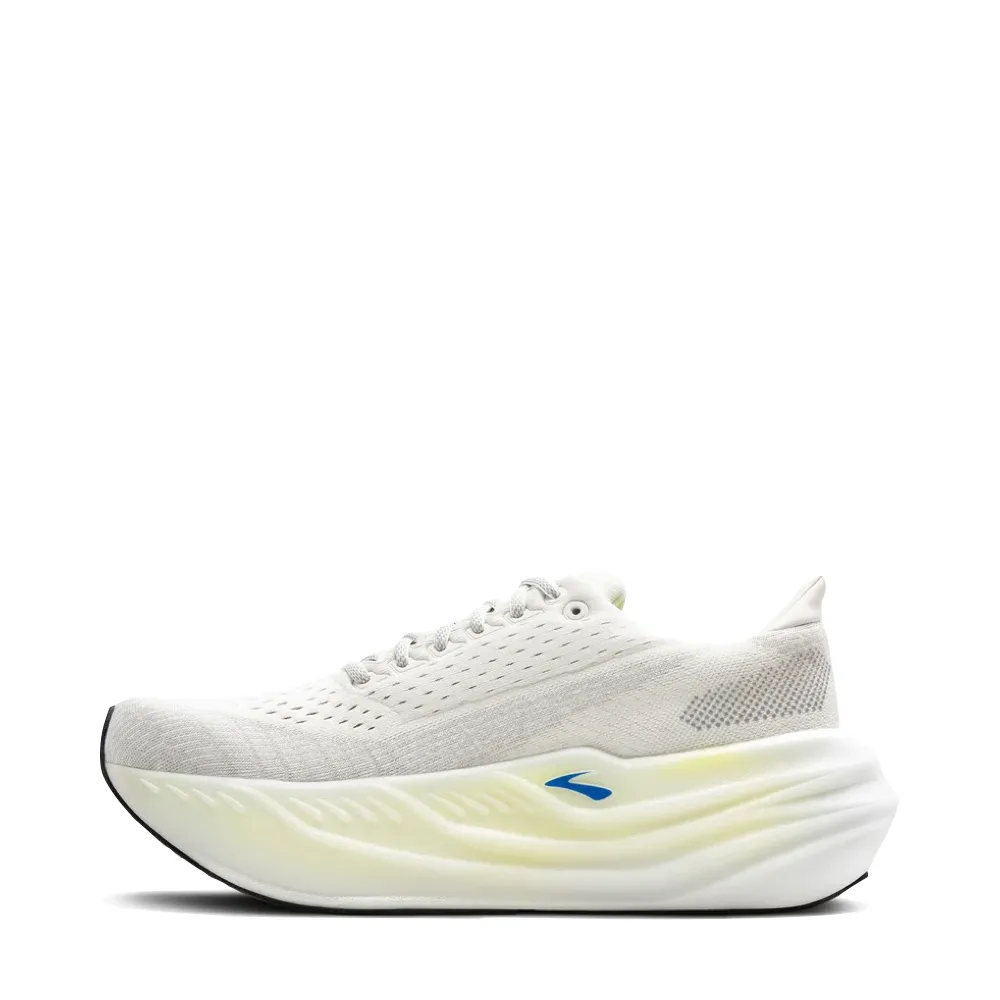 Brooks Men's Glycerin Max Sneaker in Grey/Black/Nightlife Comfortable ankle Stretchable Upper