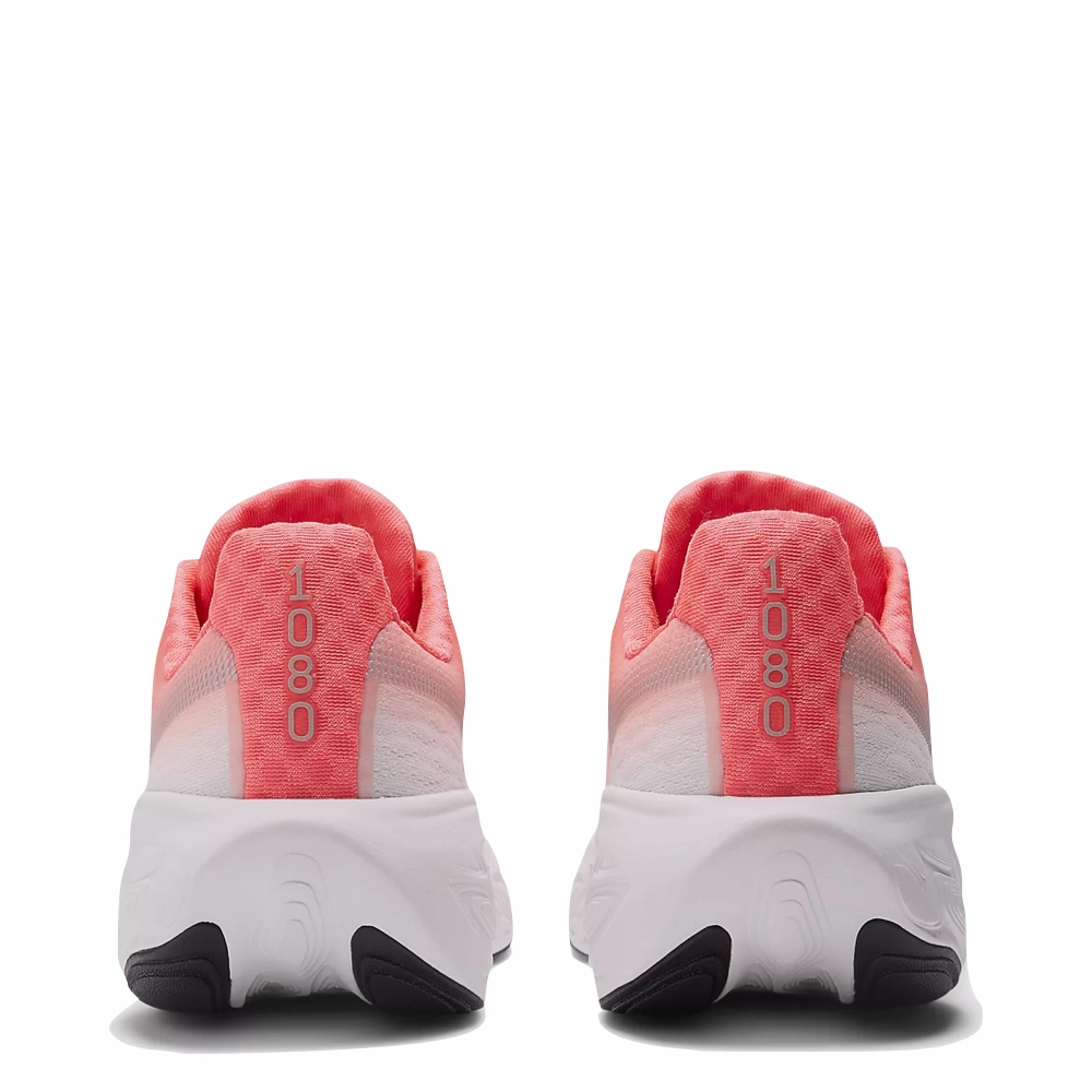 New Balance Women's Fresh Foam X 1080v14 Sneaker in Urgent Red with Silver Metallic and Light Silver Metallic weekend use Daily Use