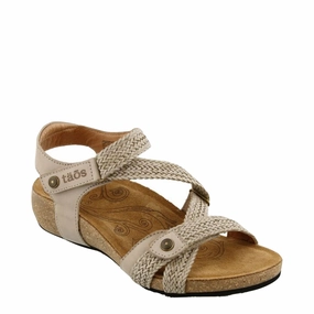Step Smart Taos Women's Trulie Strap Sandal in Stone