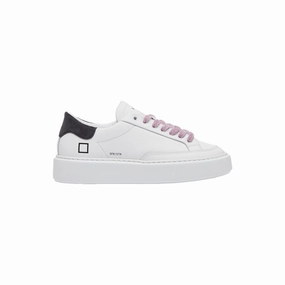 D.A.T.E Leather Women's Sneaker Lace Lock
