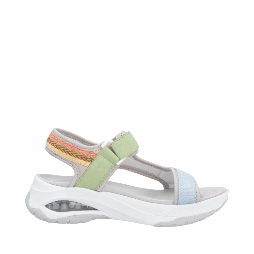 Rieker Women's Dilara 51 Sandal in Pearl Multi Gentle Step Winter Cozy