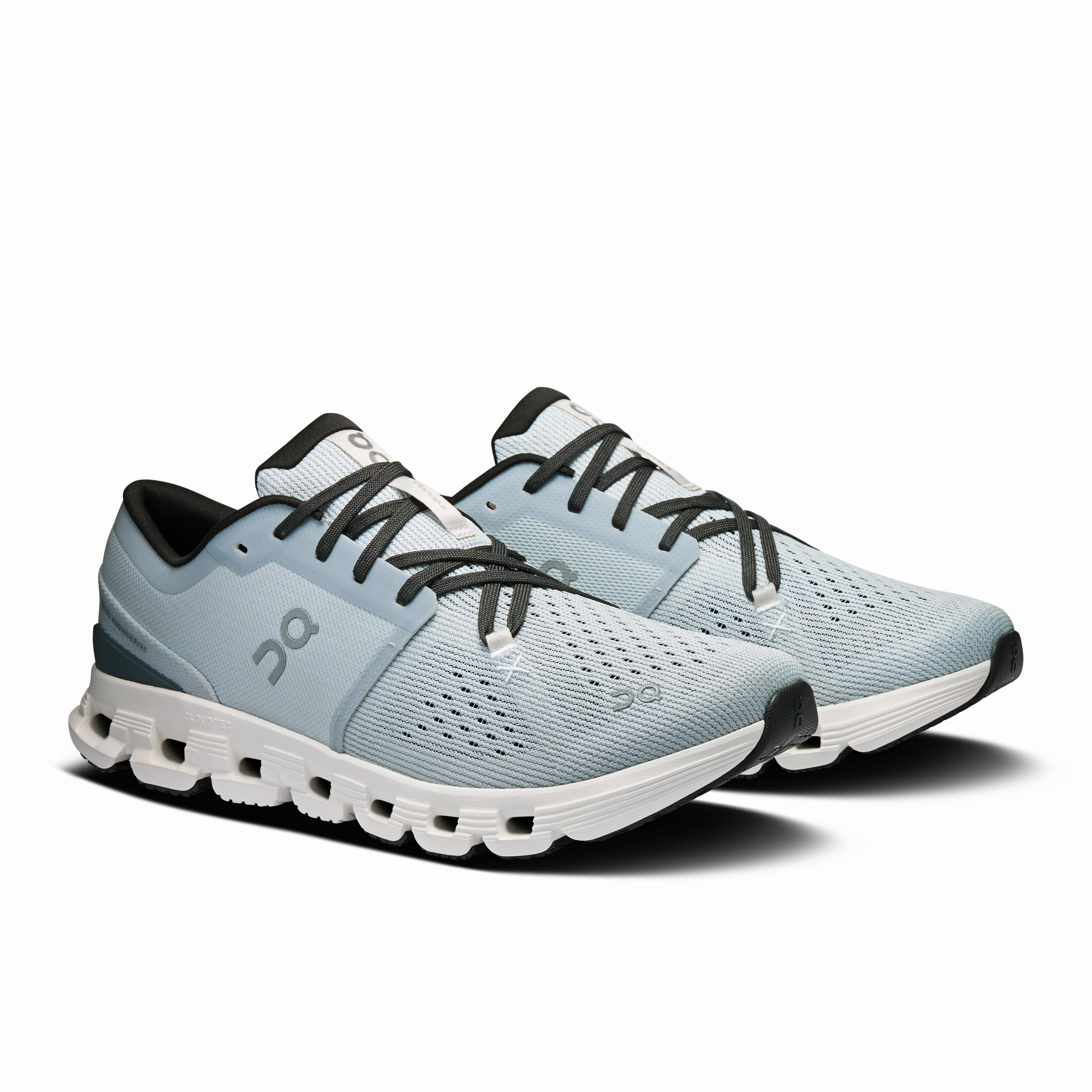 On Running Men's Cloud X 4 Shoes - Glacier / Stone Sleek Shoes
