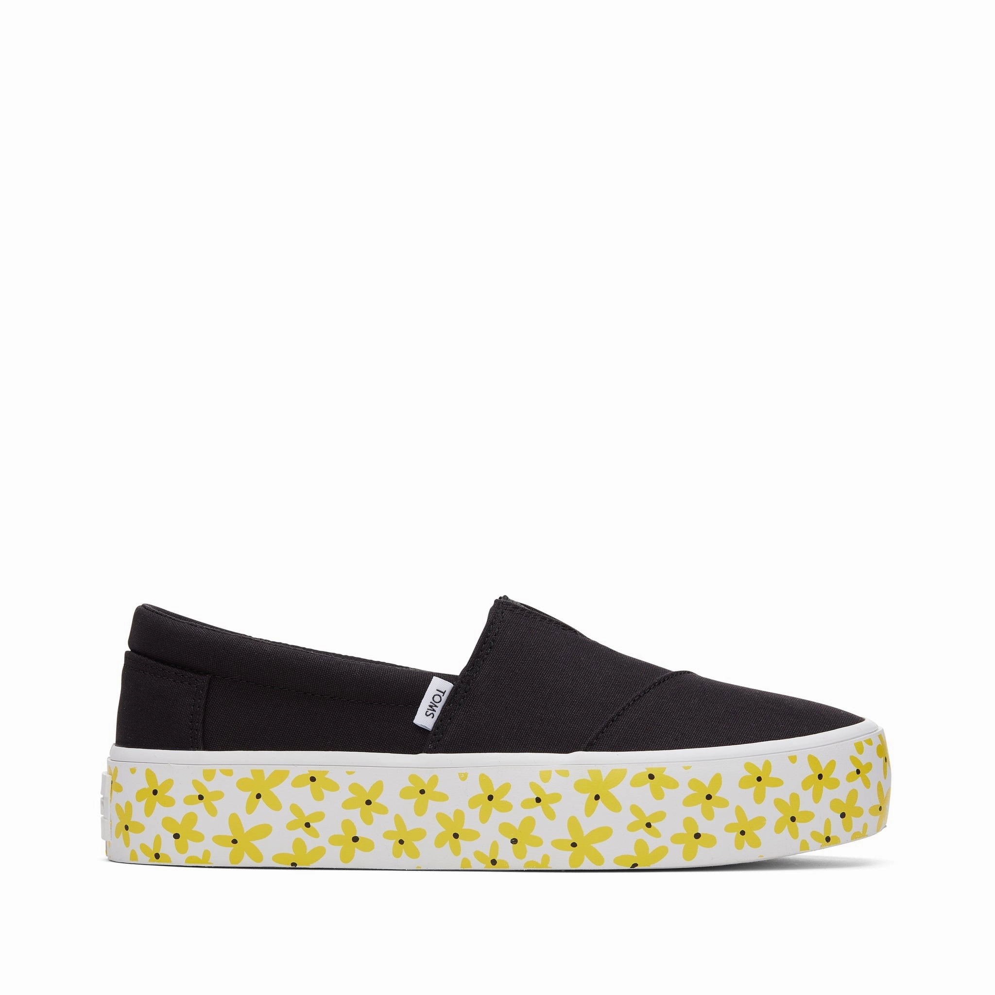 Thermoregulating Fabric Fenix Platform Black Daisies Sneaker