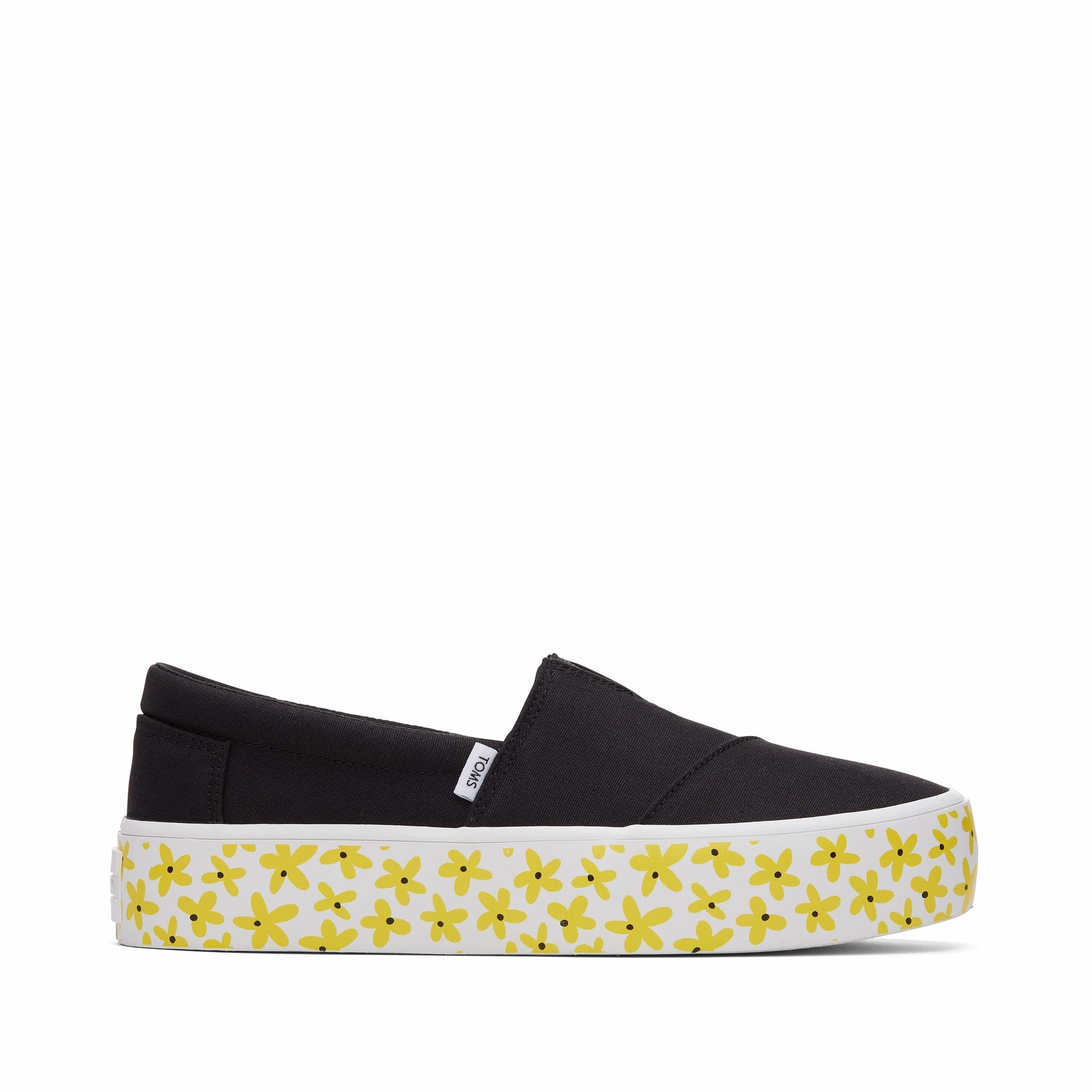 Fenix Platform Black Daisies Sneaker Easy   To   Clean