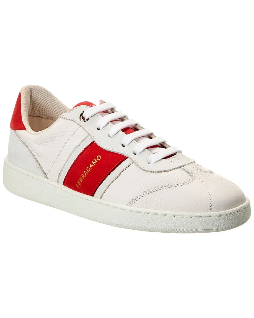 Unisex Appeal Ferragamo Achille Leather Sneaker