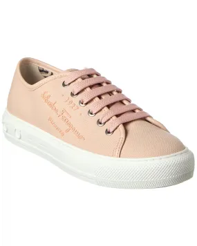 Orthopedic Comfort Tension Balance System Ferragamo Mediterr Eco Canvas Sneaker