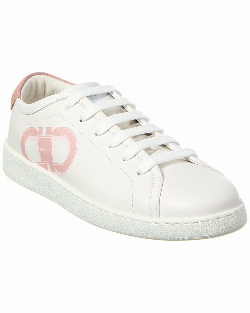 Commuter Friendly Ferragamo Brandy Leather Sneaker