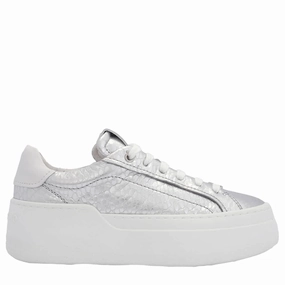 Ferragamo Dahlia Metallic Plaftorm Sneakers Anti Static Material