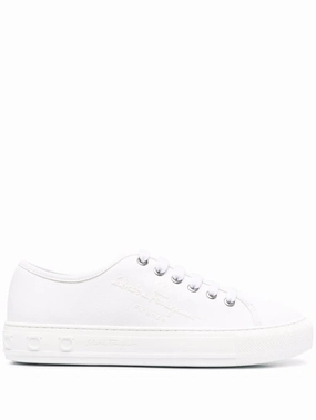 sock liner Ferragamo Embossed-Logo Low-Top Sneakers