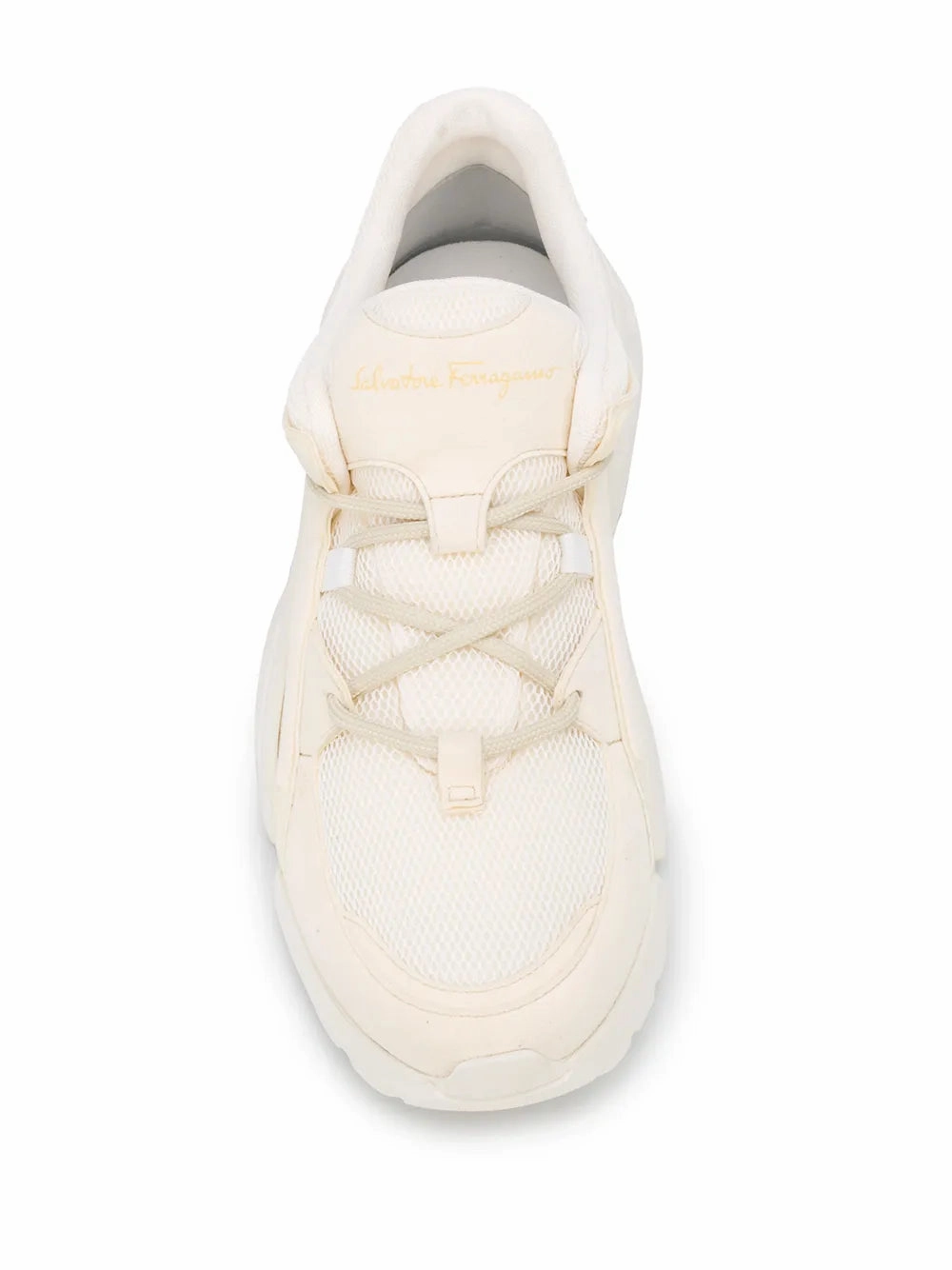 Lace Comfort Ferragamo Panelled Chunky Sneakers