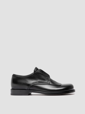 Stable Walk EMERALD 003 - Black Leather Derby Shoes