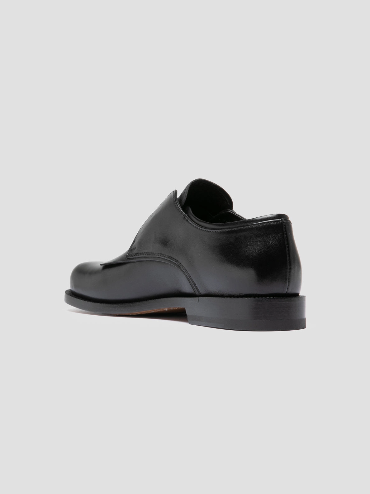 EMERALD 003 - Black Leather Derby Shoes Cool Step Long Routine