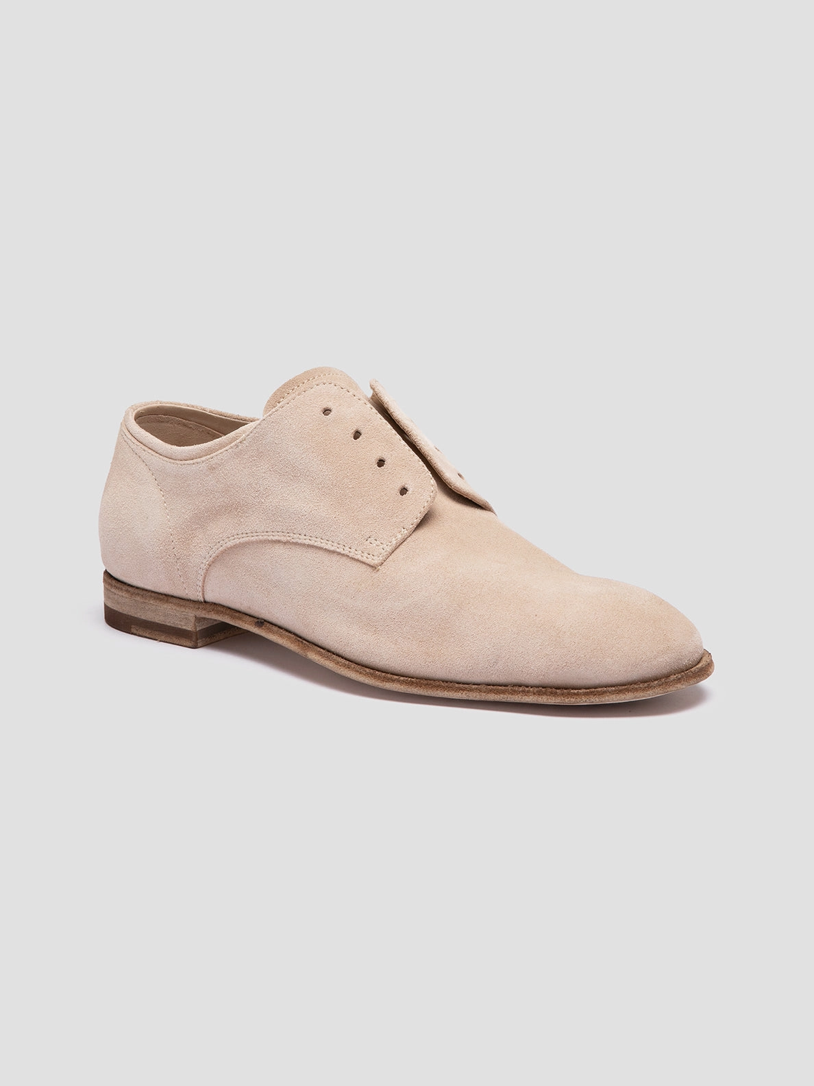 Consistent Routine Classic Cut SOLITUDE 104 - Ivory Suede Derby Shoes