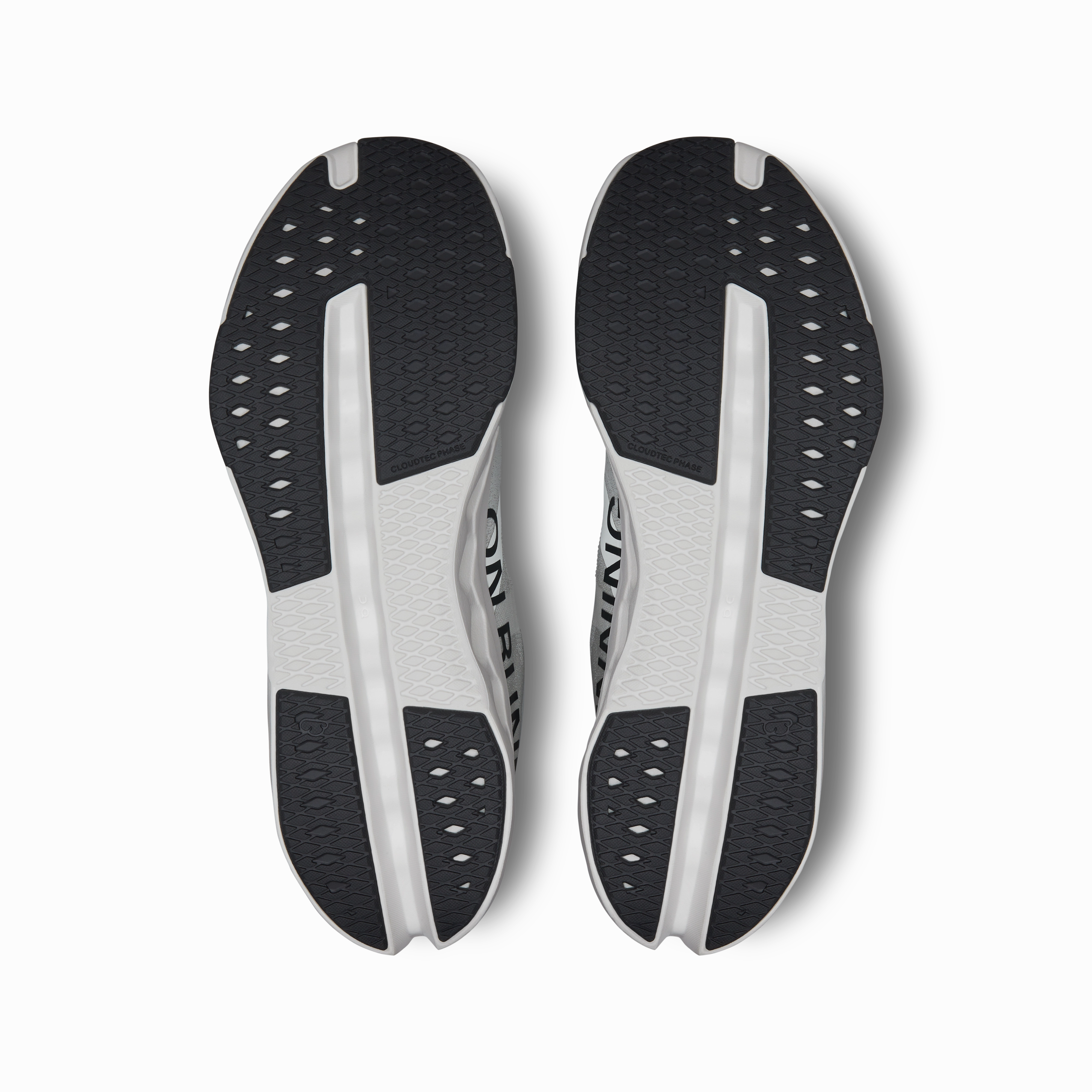 cushioned - footbed shoes Athletic Performance On Running Men's Cloudsurfer Next Wide Shoes - Glacier / White