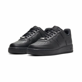 Nike Air Force 1 '07 'All Black' Women's Shoes Structured Heel Cup