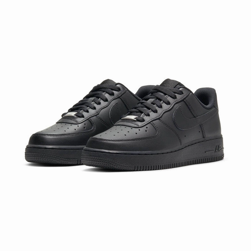Nike Air Force 1 '07 'All Black' Women's Shoes Structured Heel Cup