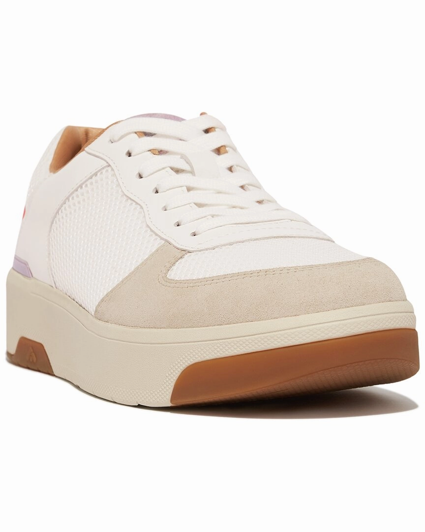 Breathable Perforated Panels FitFlop Rally Leather Sneaker