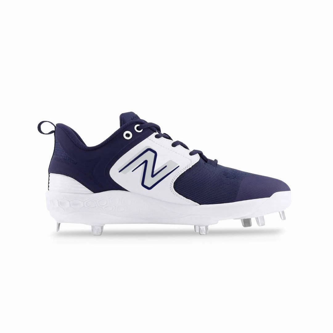 New Balance - Men's Fresh Foam X 3000 V6 Metal Baseball Cleats (Wide) (L3000TN6-2E) Gym-Friendly Sporty Design