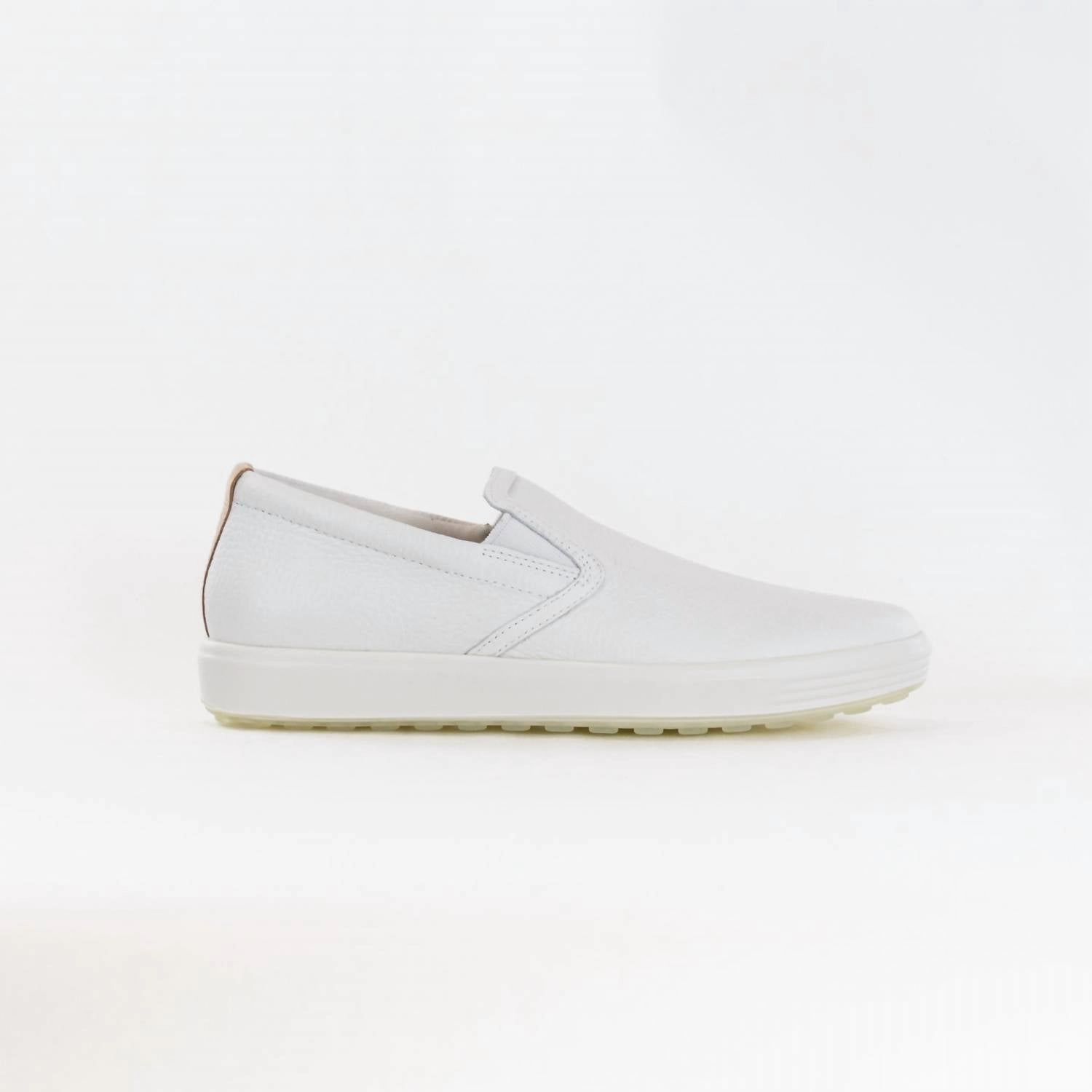 Outfit Boost Reinforced Heel Guard Women's Soft 7 Casual Slip On Sneakers In White/powder