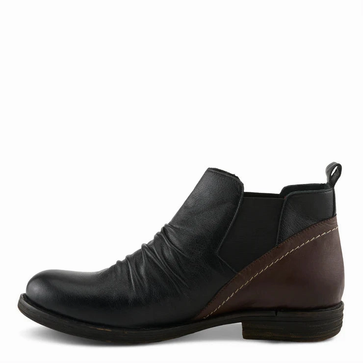 Spring Step Women's Montaro Low Chelsea Boot in Black Multi Walk Smart leisure time