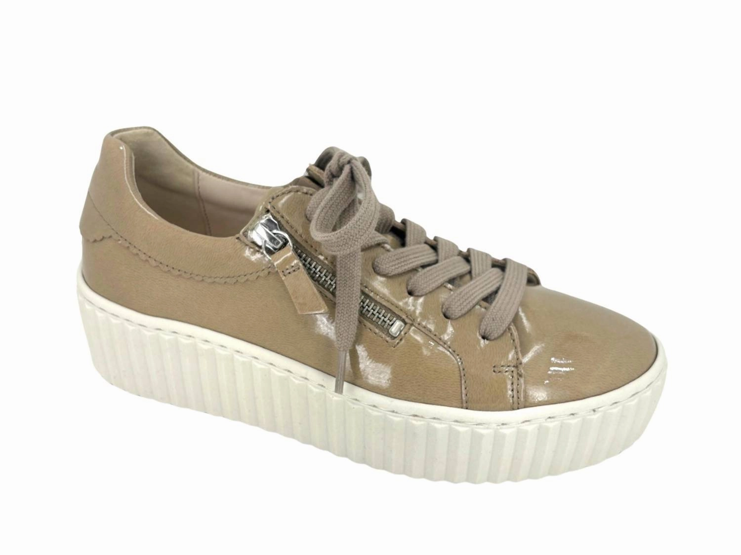Loafers style Supportive shock absorption Women's Shoe 3-200-92 In Beige