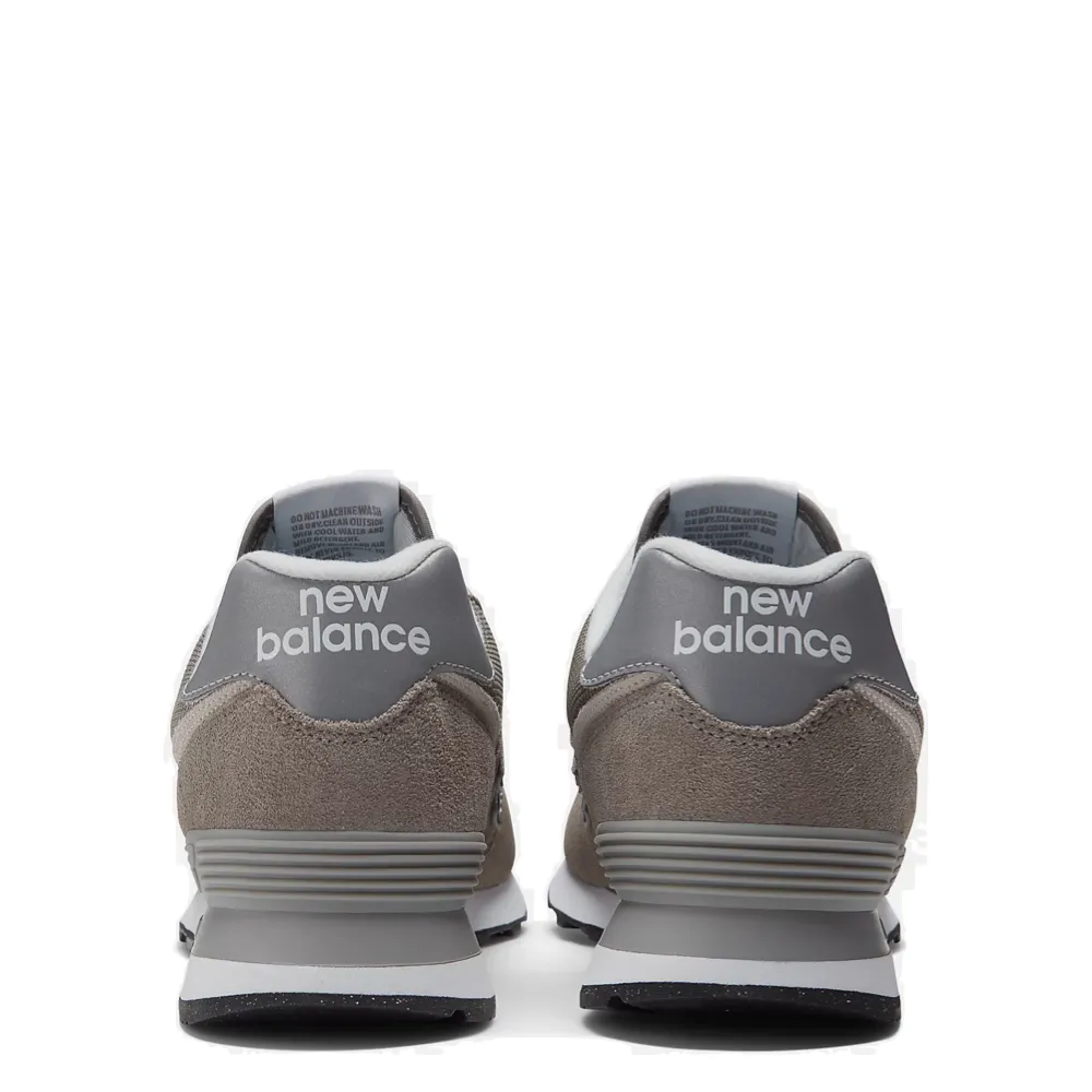 New Balance Men's 574 Sneaker in Grey with White Streetwear Style