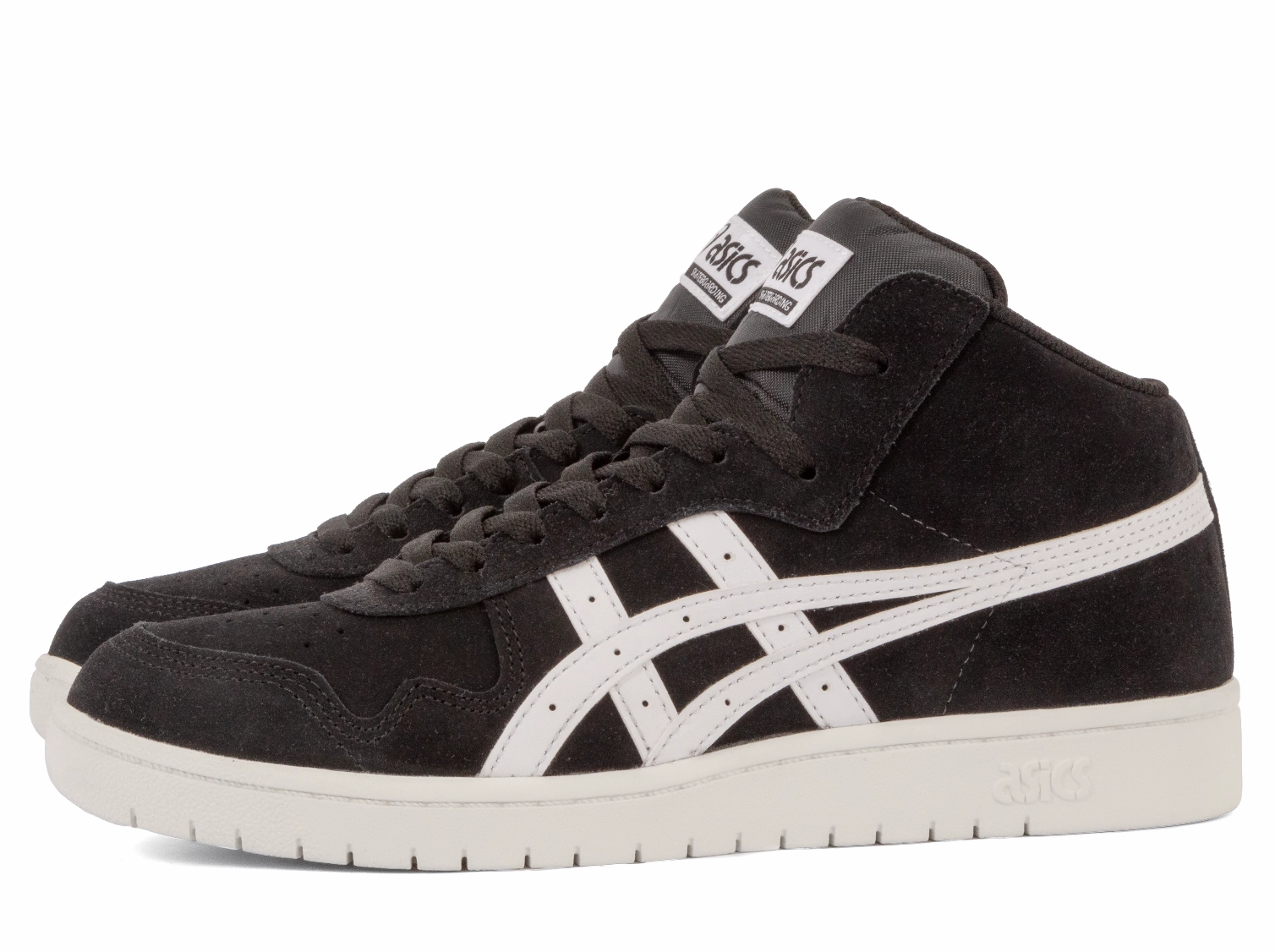 Asics - Japan Pro MT (Black/White) soft - sole shoes Lace   Up Design