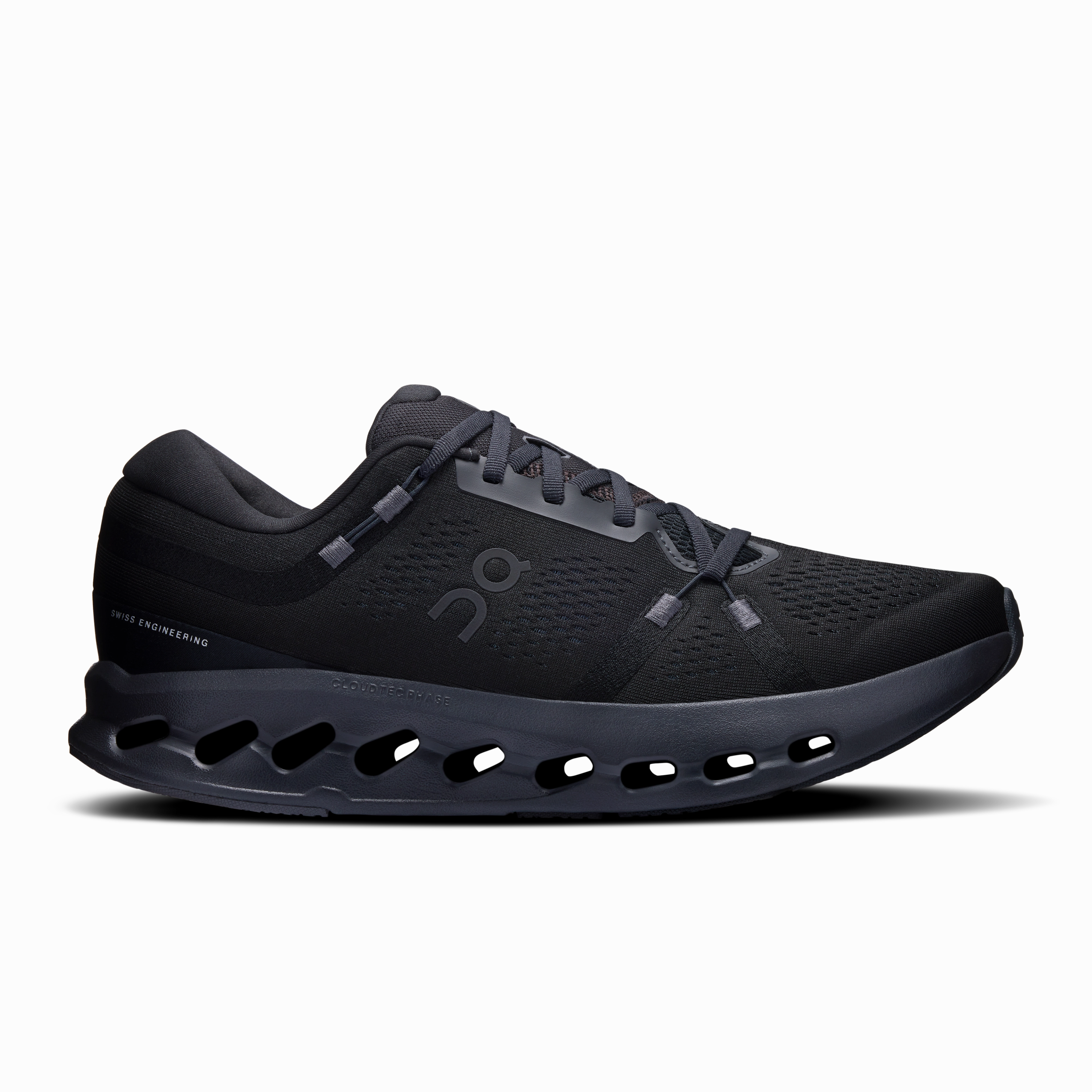 On Running Men's Cloudsurfer 2 Shoes - Black / Black personalized - fit shoes Lightweight Fabric