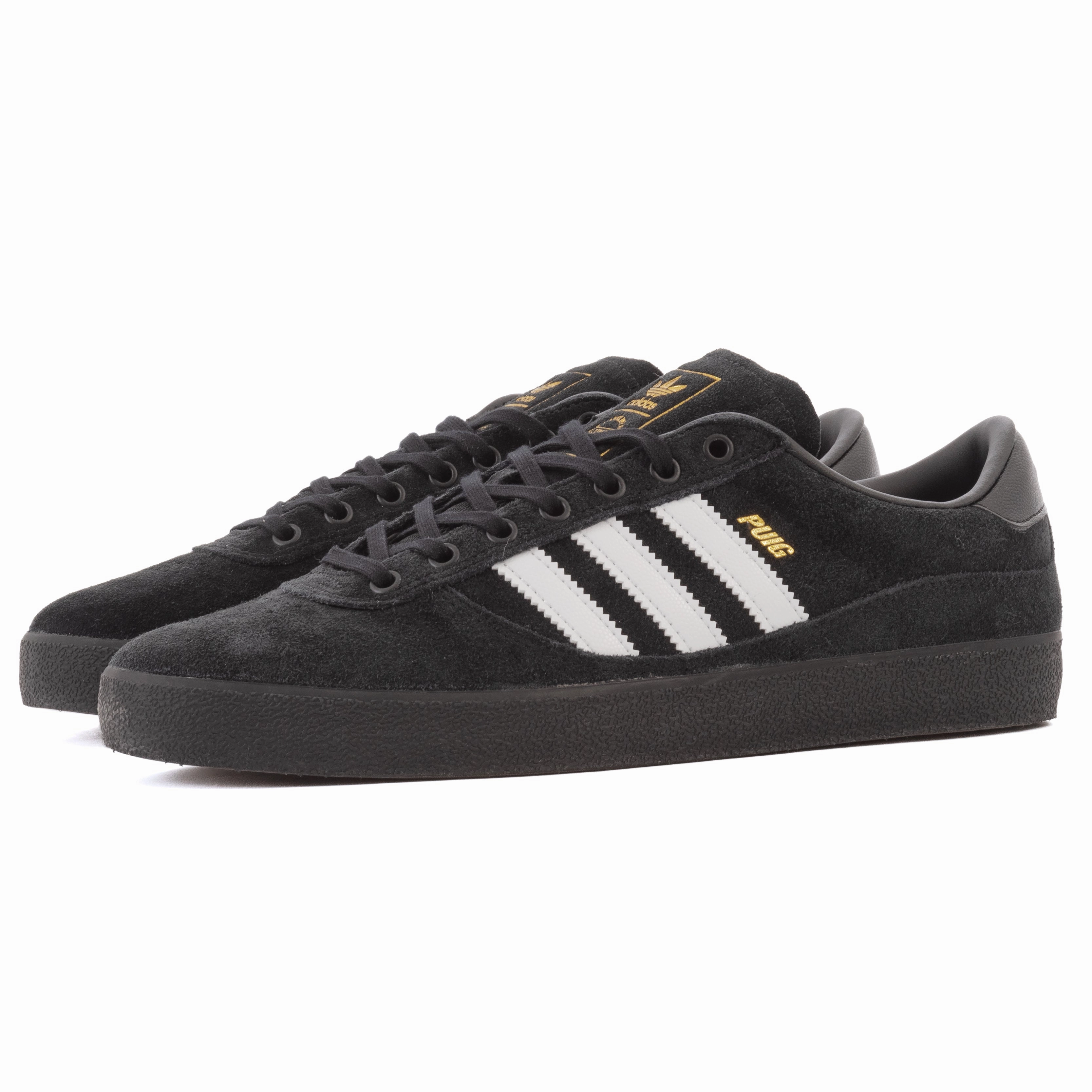 Adidas - Puig Indoor (Black/White/Black) polished - finish - design shoes Energy   Returning