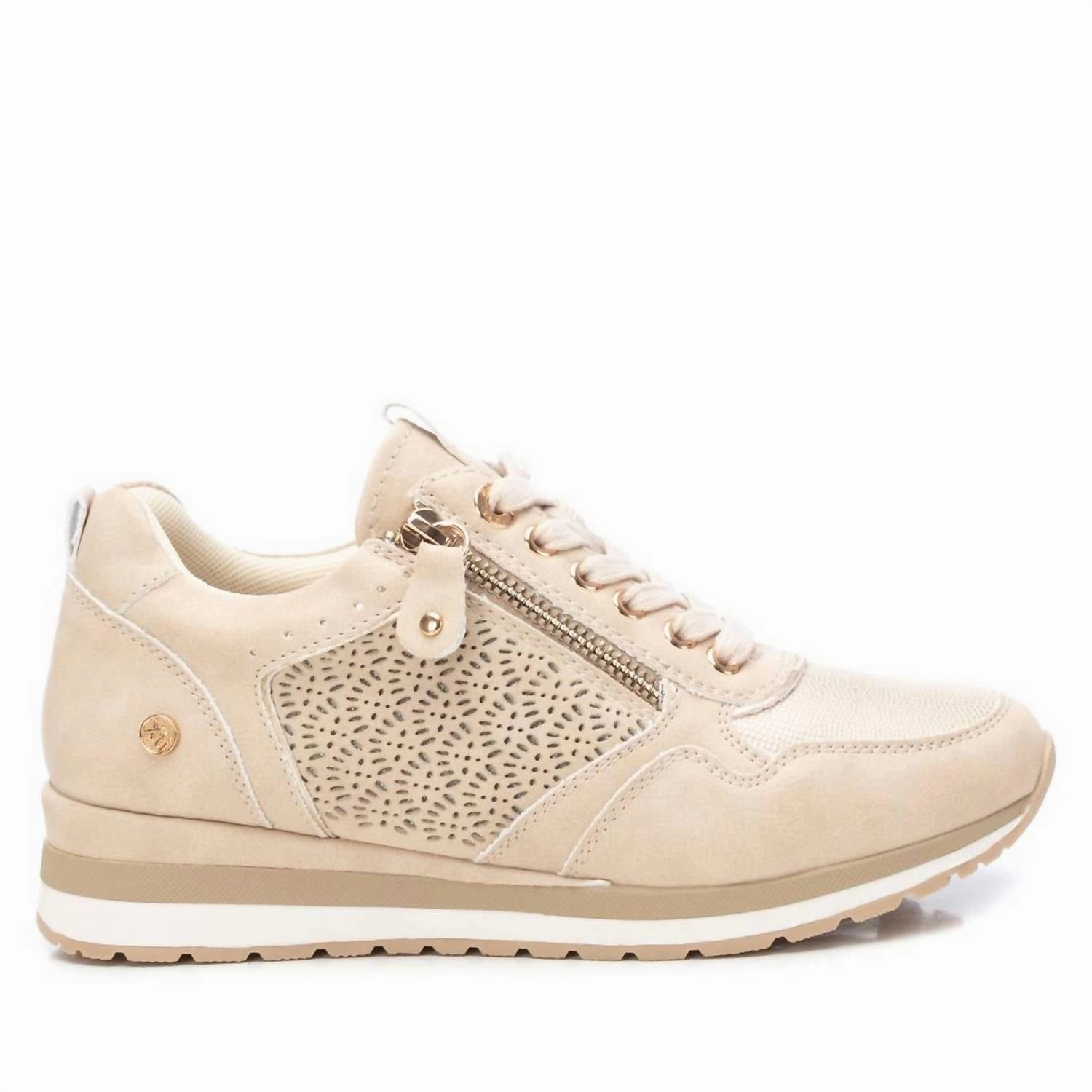 Cushioned Midsole Women's Casual Sneakers In Beige