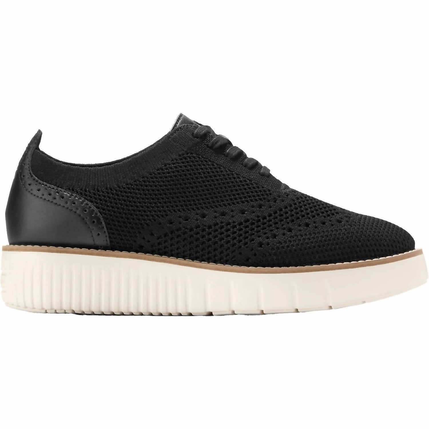 Women's Grand City Platform Stitchlight Oxford Sneakers In Black Knit Street Power Classy comfort