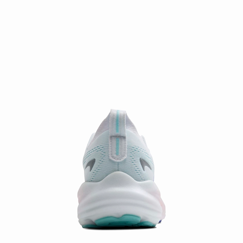 Brooks Women's Glycerin 22 Sneaker in White/Limpet Shell/Amparo Blue Foam Wedge Platform