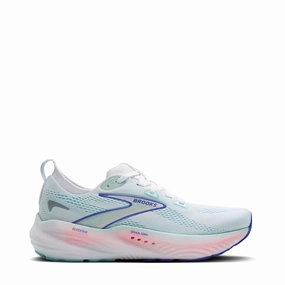 Brooks Women's Glycerin 22 Sneaker in White/Limpet Shell/Amparo Blue All Round Use