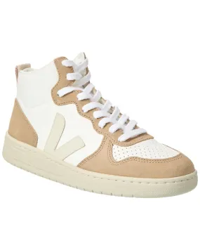 Ergonomic Footbed Design Relaxed Step VEJA V15 Leather Sneaker