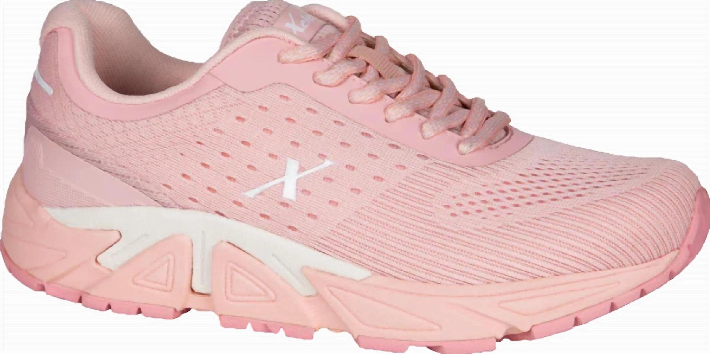 Ladies Genesis Extra Wide Sneakers In Pink Lemonade Anti slip surface Night Run