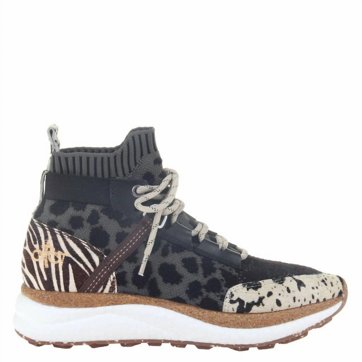 Classic Touch Women's Hybrid Animal Print Sneakers
