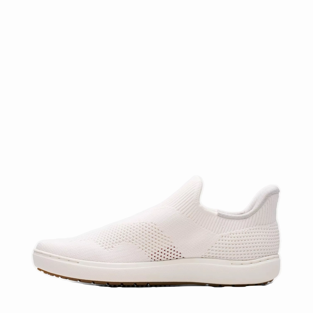 Style Go Clarks Women's Nalle Step Knit Slip On in White