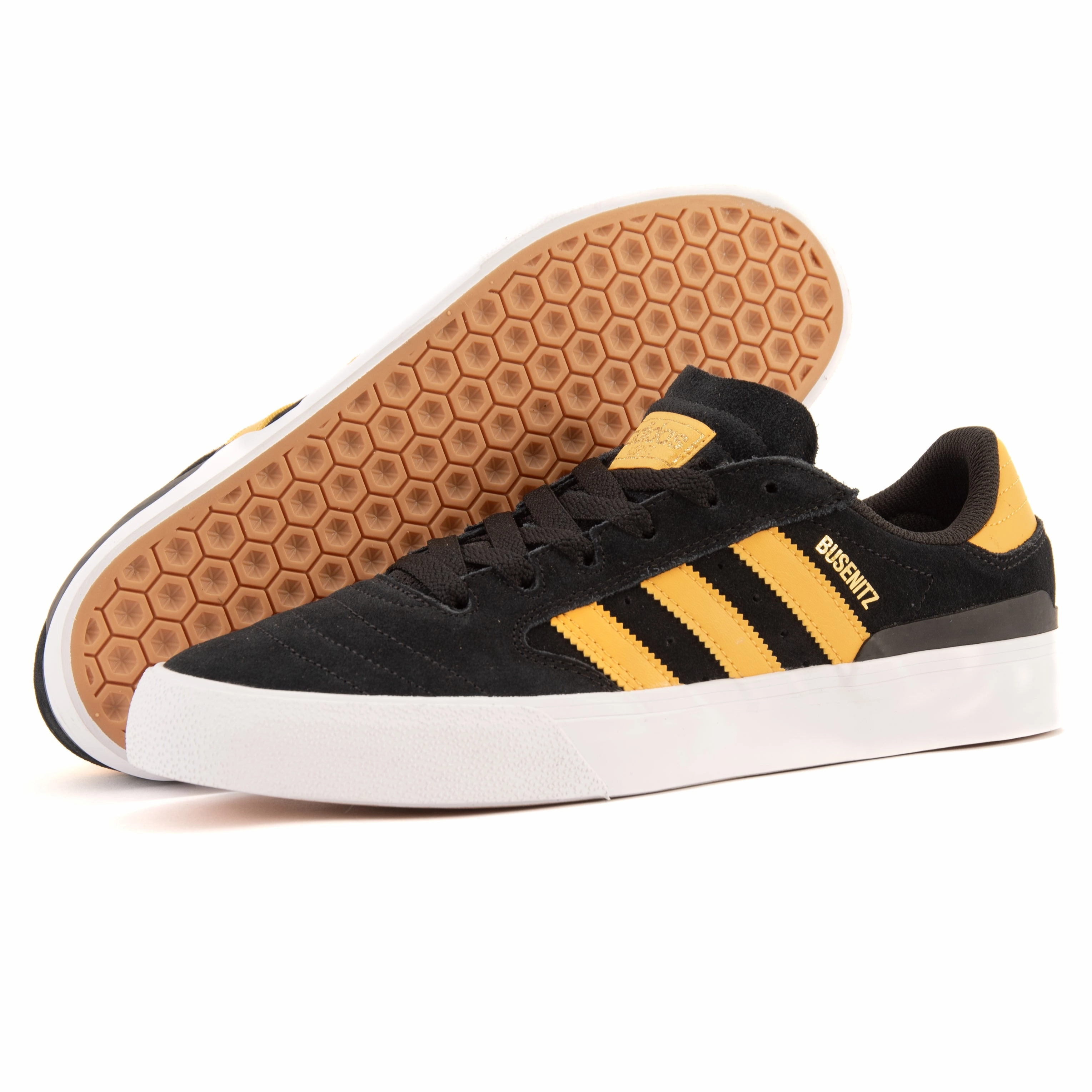 Tensile Weave Structure Adidas - Busenitz Vulc II (Black/Yellow/White) *SALE