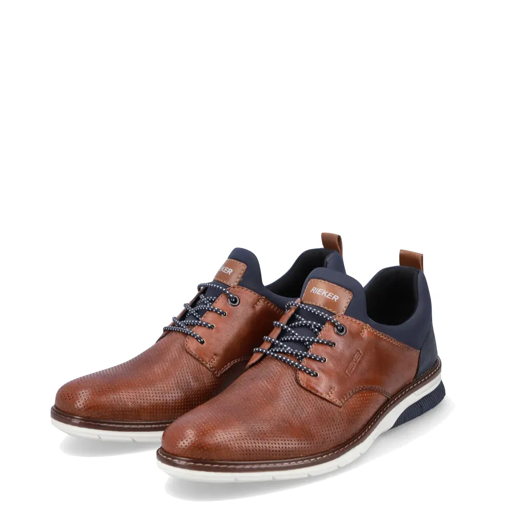 Timeless Use Casual Look Rieker Men's Dustin 50 Perfed Shoe in Tan