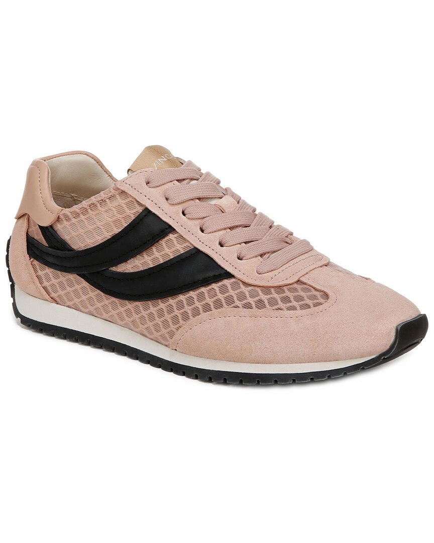 Vince Oasis Mesh Leather Lace-Up Runner Sneaker Inserts Casual Appeal