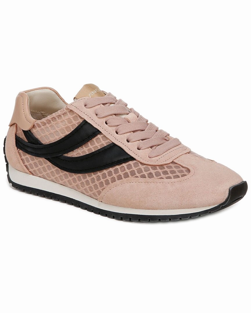 Vince Oasis Mesh Leather Lace-Up Runner Breathable Perforations