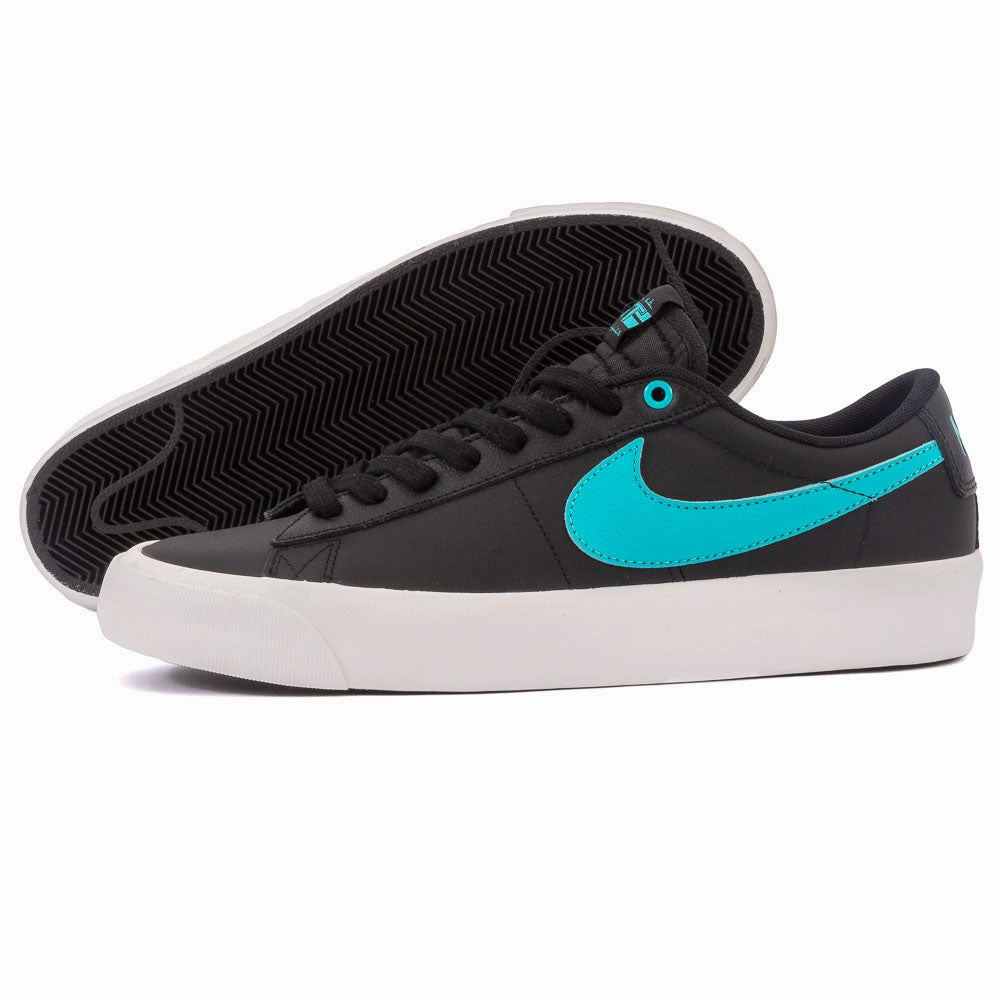 waterproof fabric shoes Nike SB - Blazer Low Pro GT (Black/Dusty Cactus)
