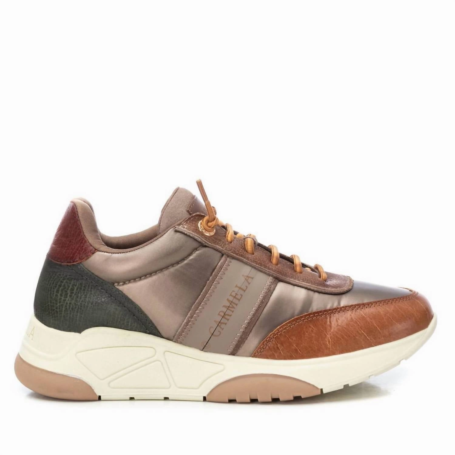 Women's Casual Sneakers In Taupe Versatile Silhouette Sports Culture