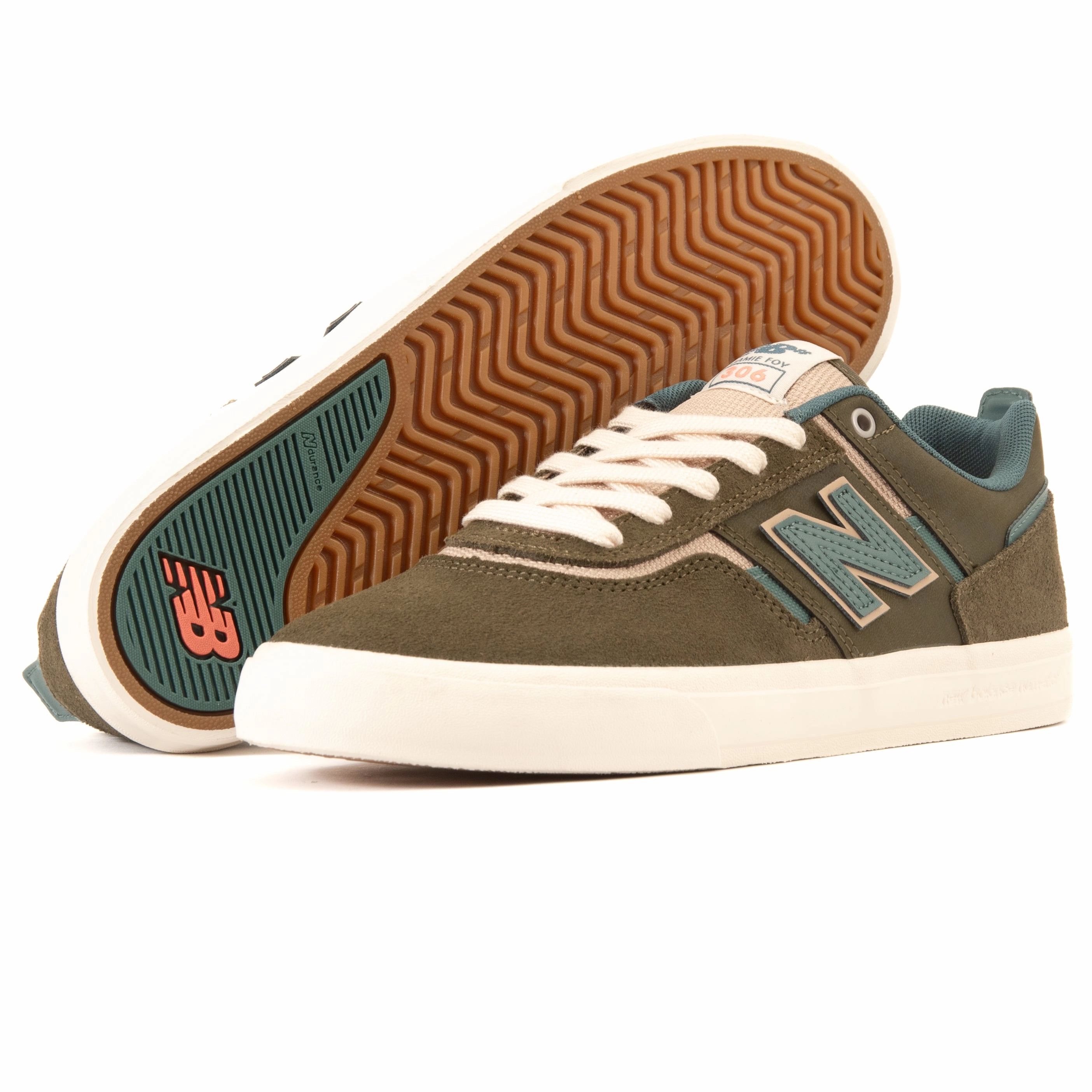 running in track and field meets shoes running with a narrow toe box New Balance - 306 BOY (Dark Olive/Spruce) *SALE