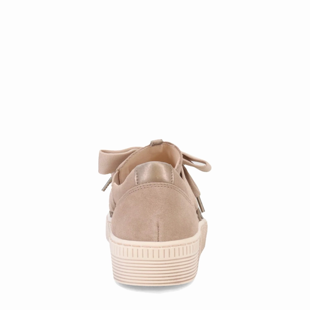 Shop Quick Gabor Women's Bow Sneaker in Eclisse Taupe