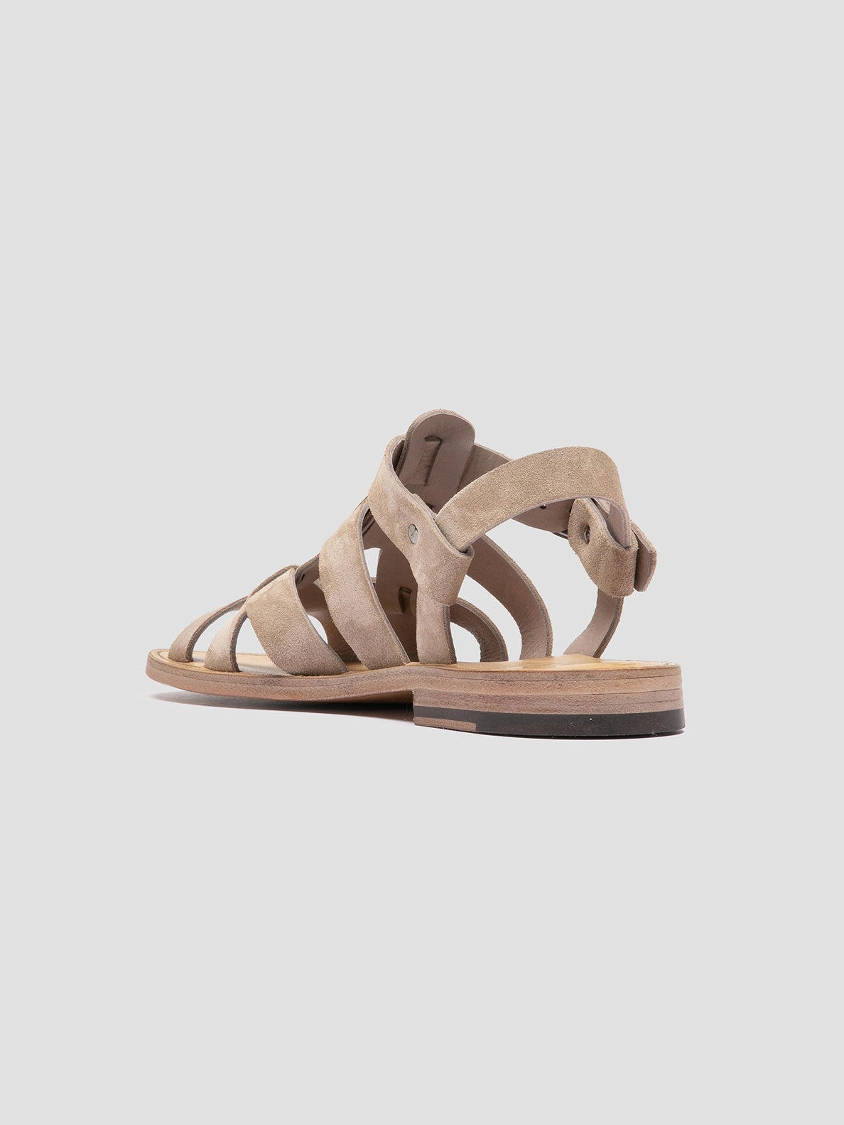 Flexible Outsole GANEMA 105 - Beige Suede Sandals