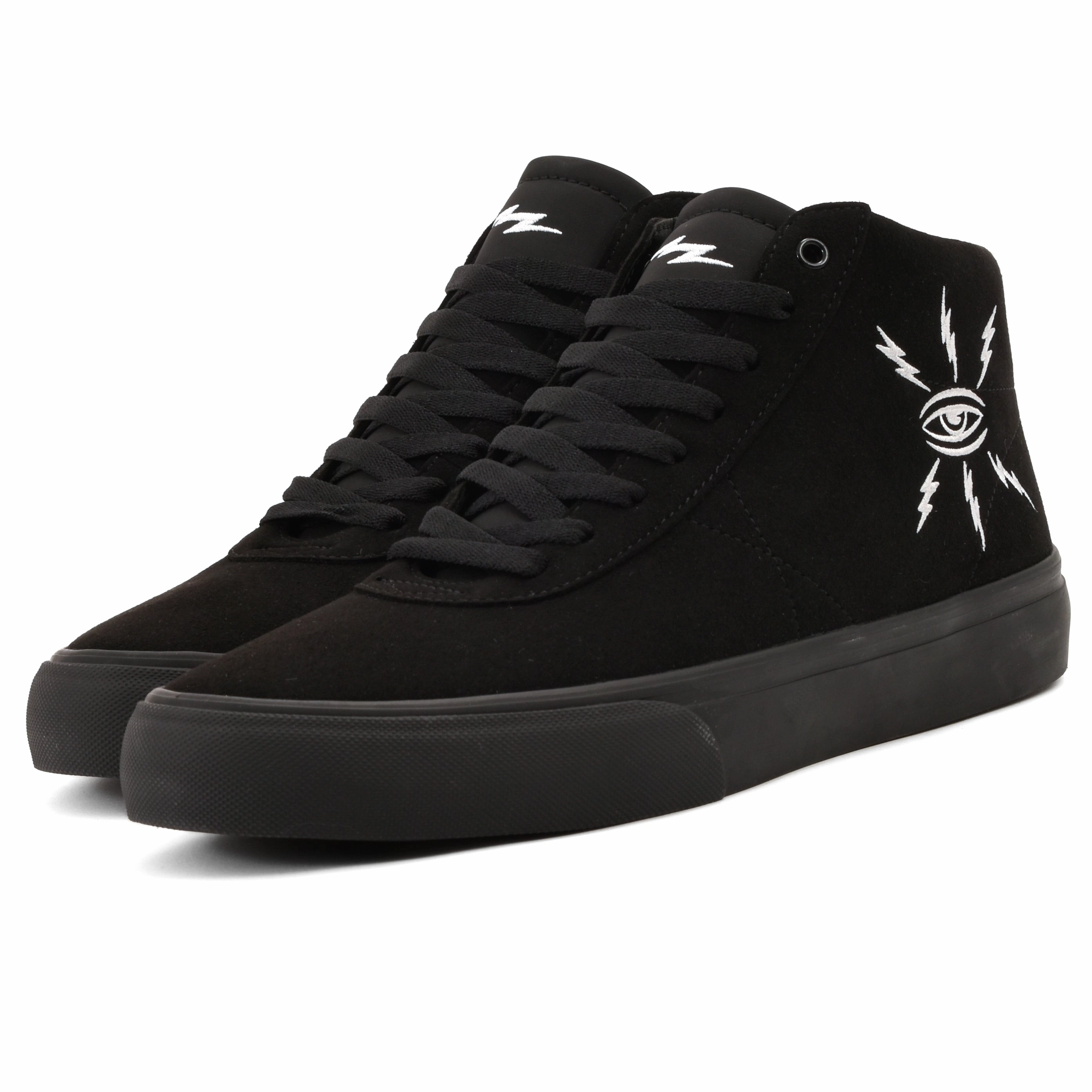 Warsaw - Chapter Mid ET (Black/Black Synthetic Suede Templeton) youth running footgear Injected Phylon Midsole